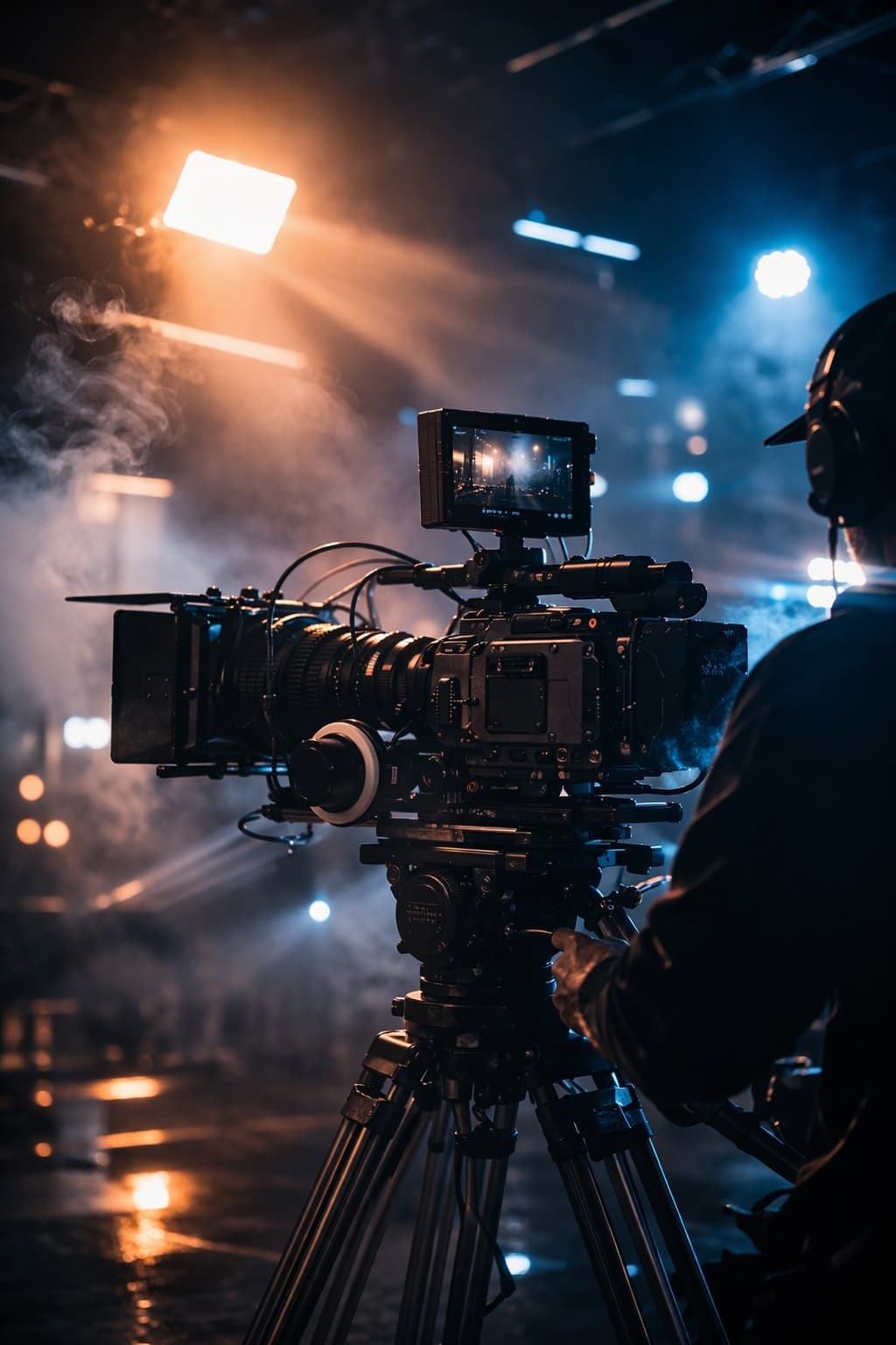 Professional cinema camera in the Unlimited Crew production environment