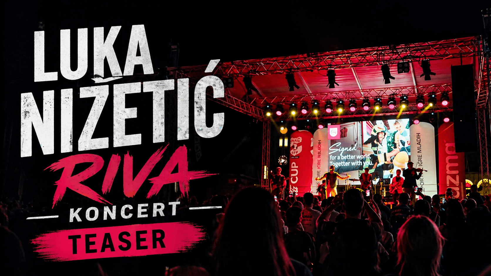 Luka Nižetić Teaser Riva concert promo video production by Unlimited Crew Leo Bartulica Split
