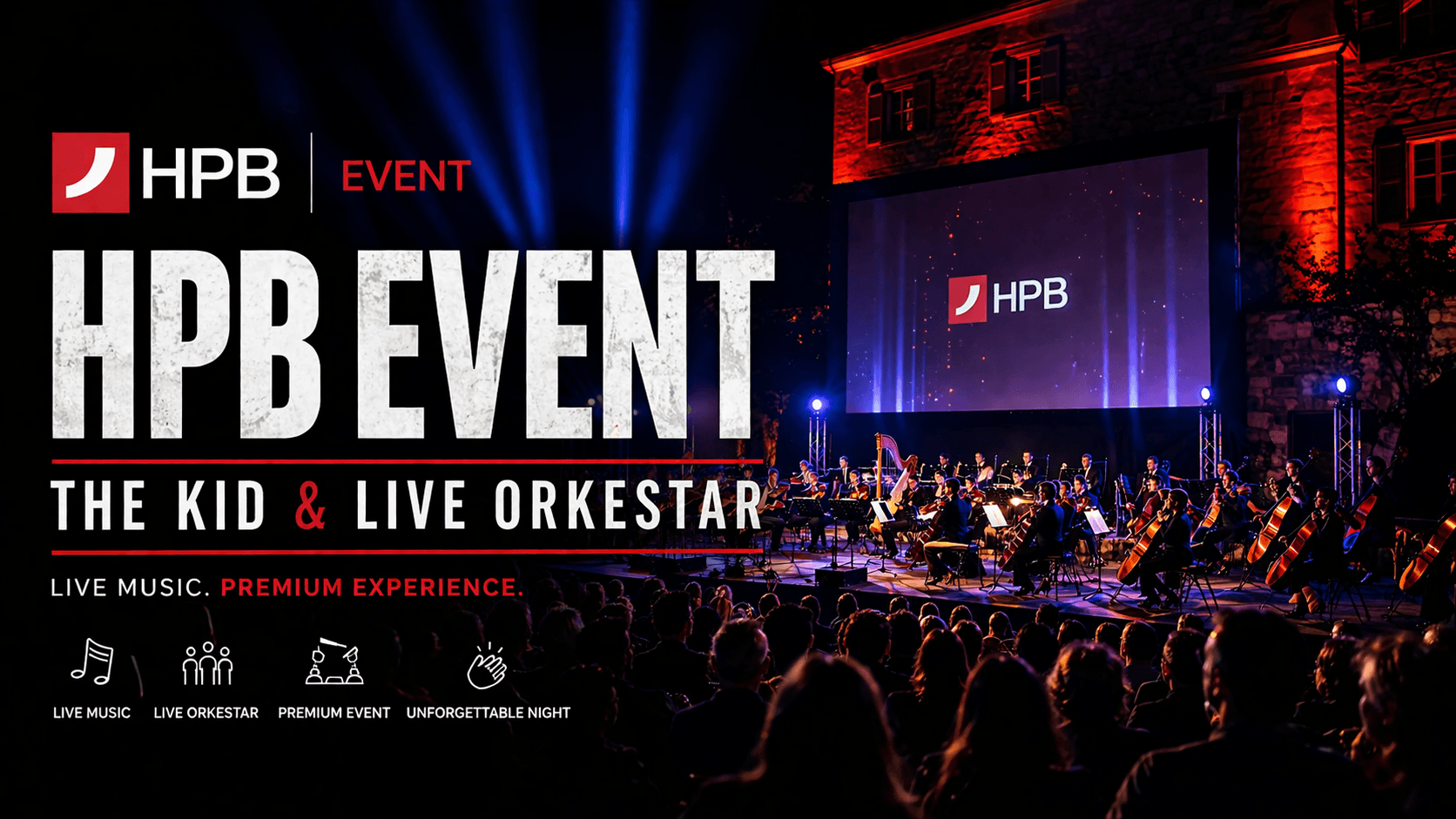 HPB Event The Kid live orchestra promo video production by Unlimited Crew Leo Bartulica