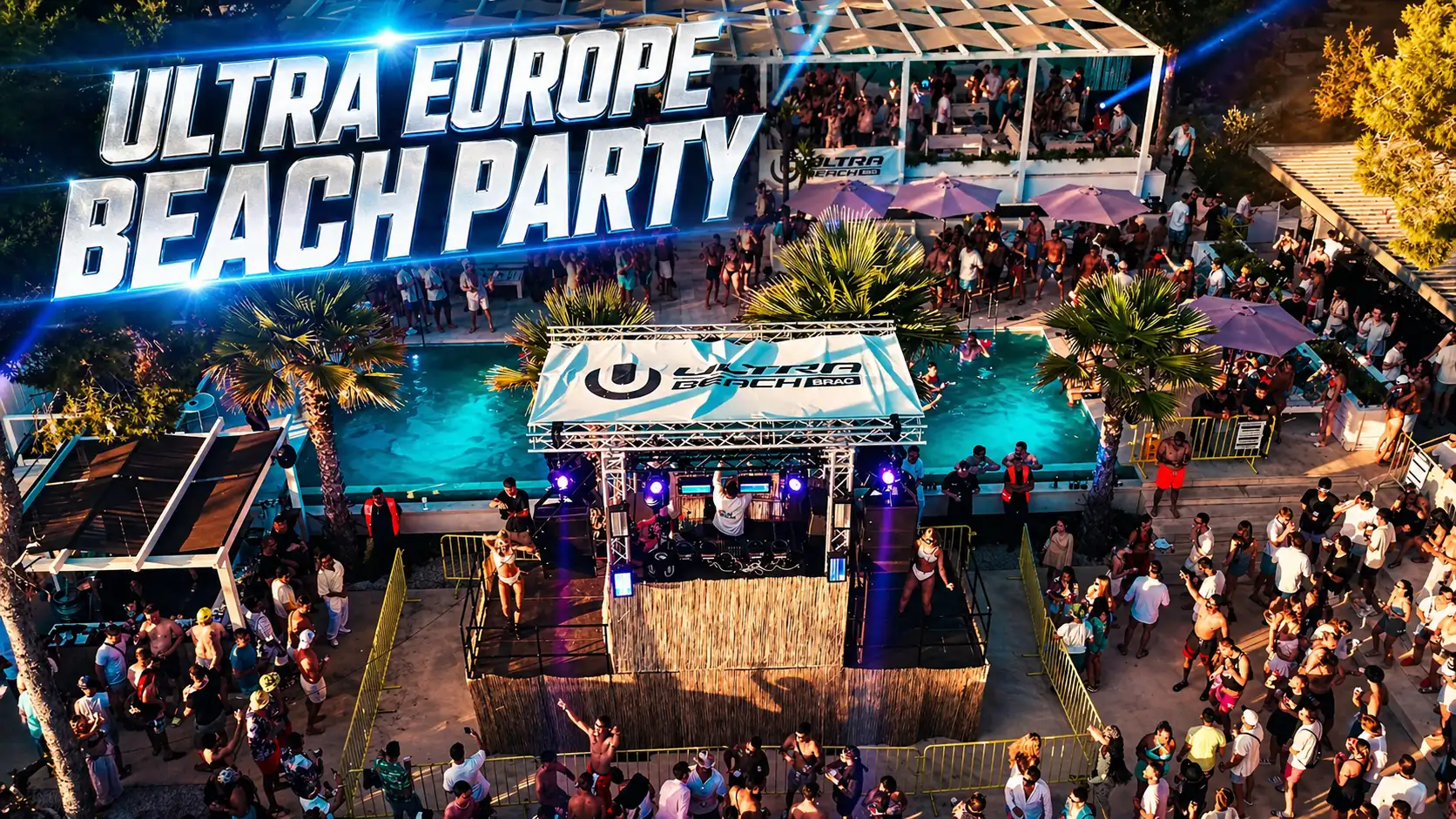 Ultra Europe Beach Party promo video production by Unlimited Crew Leo Bartulica