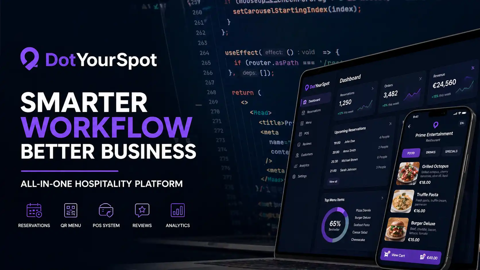 DotYourSpot workflow promo video hospitality software production by Unlimited Crew Leo Bartulica
